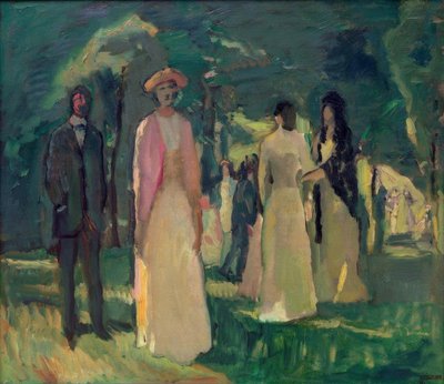 Fiesta en el jardín de Albert Weisgerber